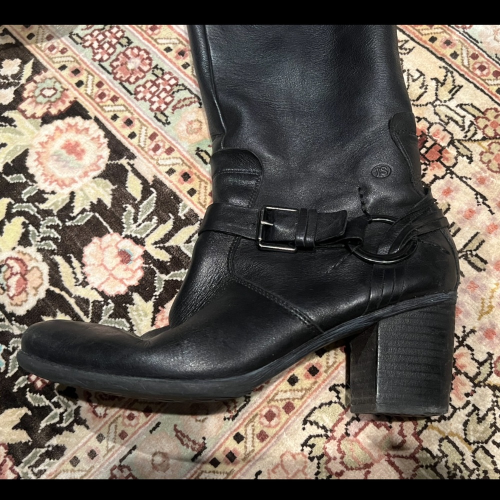 Josef Seibel Britney 01 Black Leather Boots